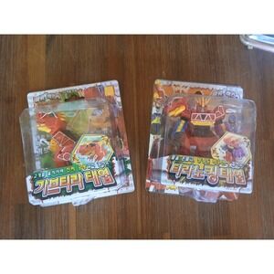 Set of 2 Power Rangers‎ Dino Force MEGAZORD & T-rex Figure Dinosaur Yoo Chong